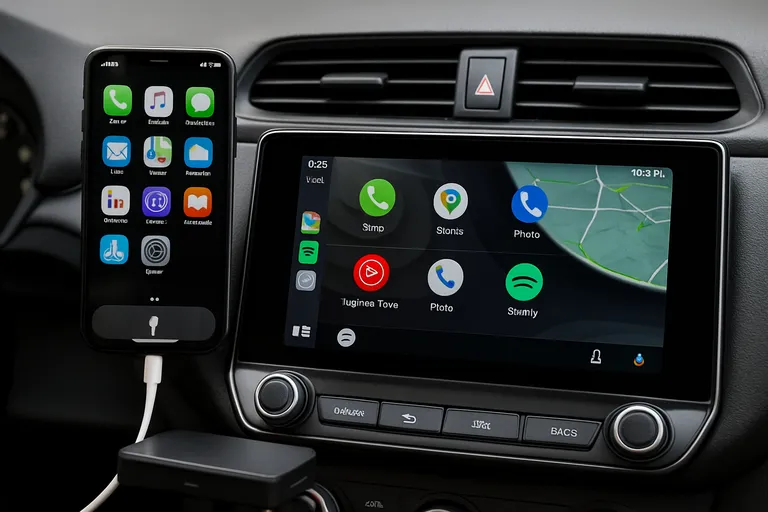 Verschillen tussen bekabelde en draadloze CarPlay/Android Auto